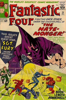 Fantastic Four #21, the first appearance of the Hate-Monger (Adolf Hitler), Nick Fury