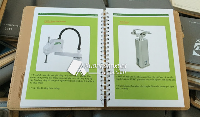 sổ bìa da lò xo
