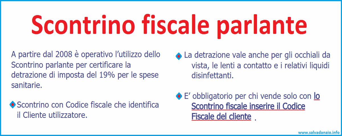 scarica scontrini farmacia senza codice fiscale