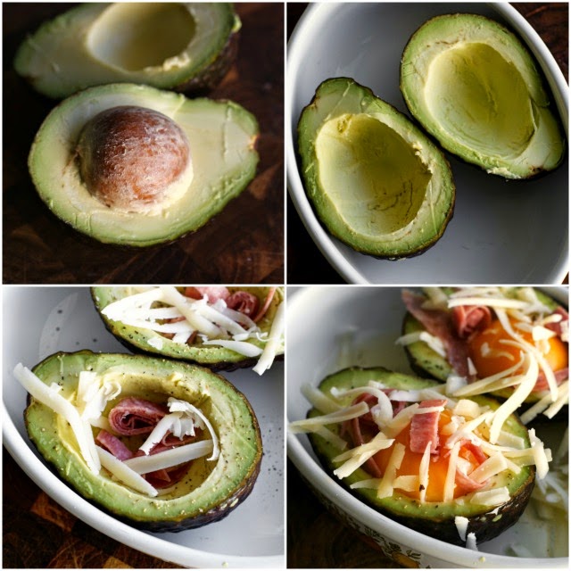 Making Avocado Baked Eggs from The Two Bite Club