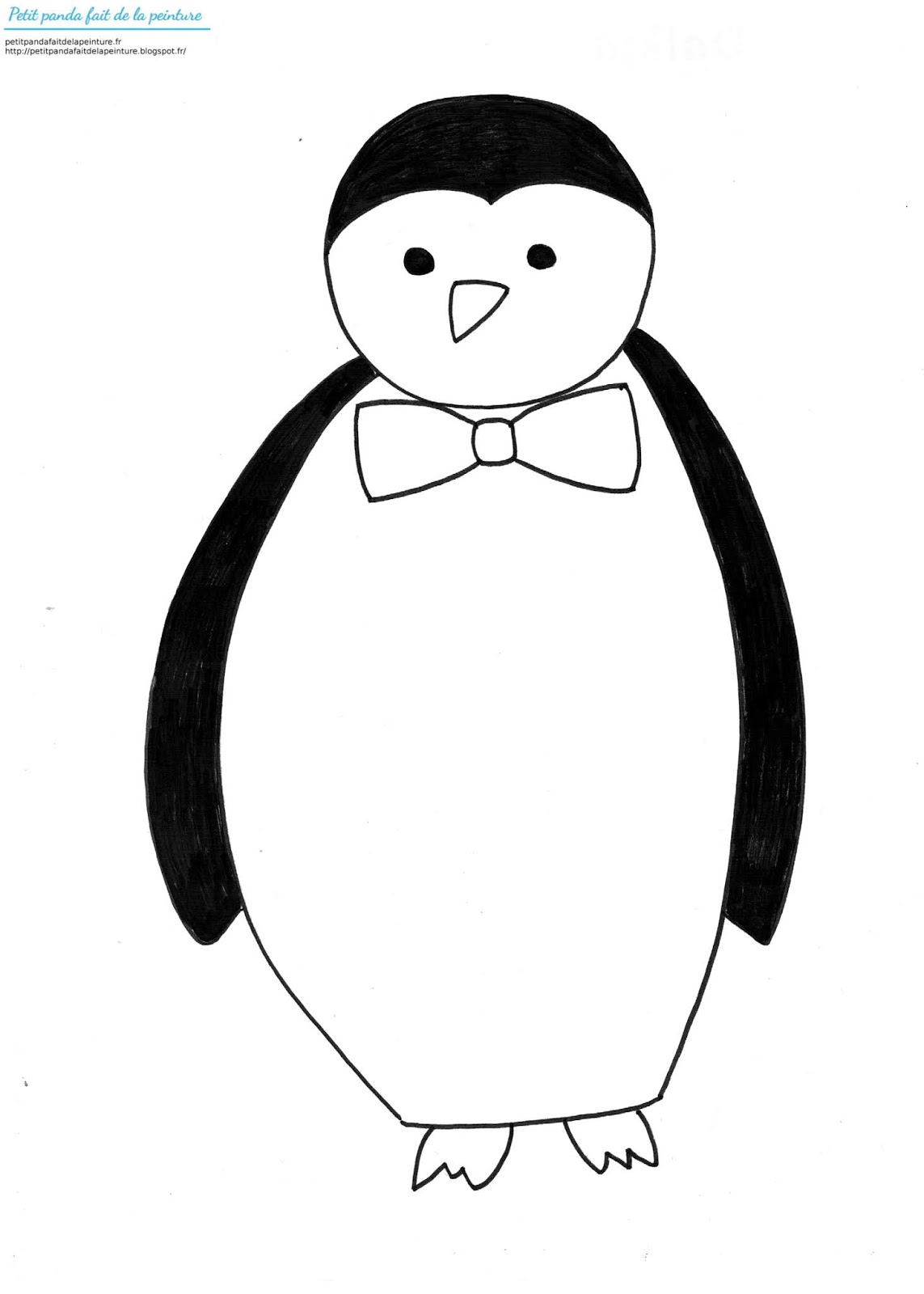 activité manuelle pingouin - 3 Petit Panda fait de la peinture: DESSINS A IMPRIMER SUR LE THEME DE L'HIVER