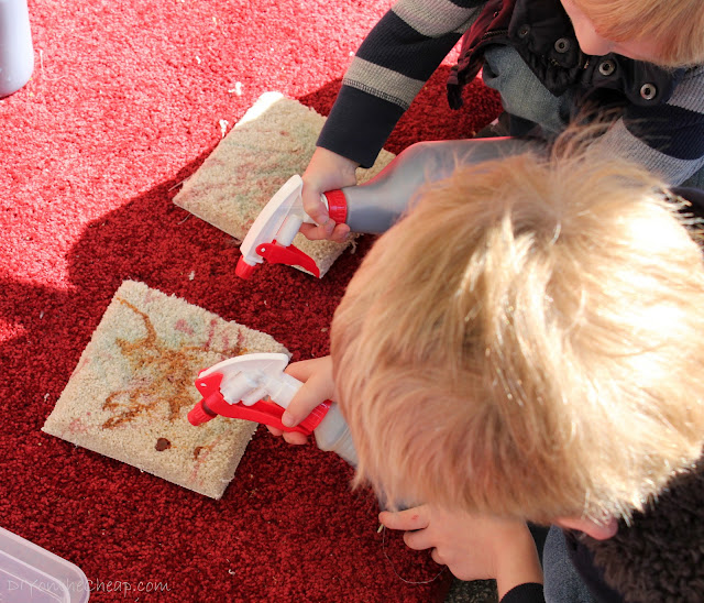 Making a mess in the Mohawk License to Spill booth at the Atlanta Dogwood Festival. This carpet is amazing!