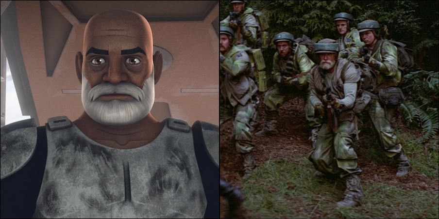 commander rex on endor