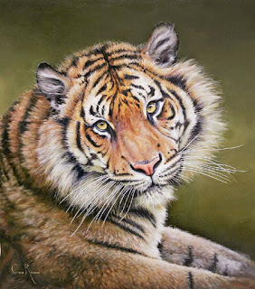 Hiperrealismo Tigre Pinturas Animales