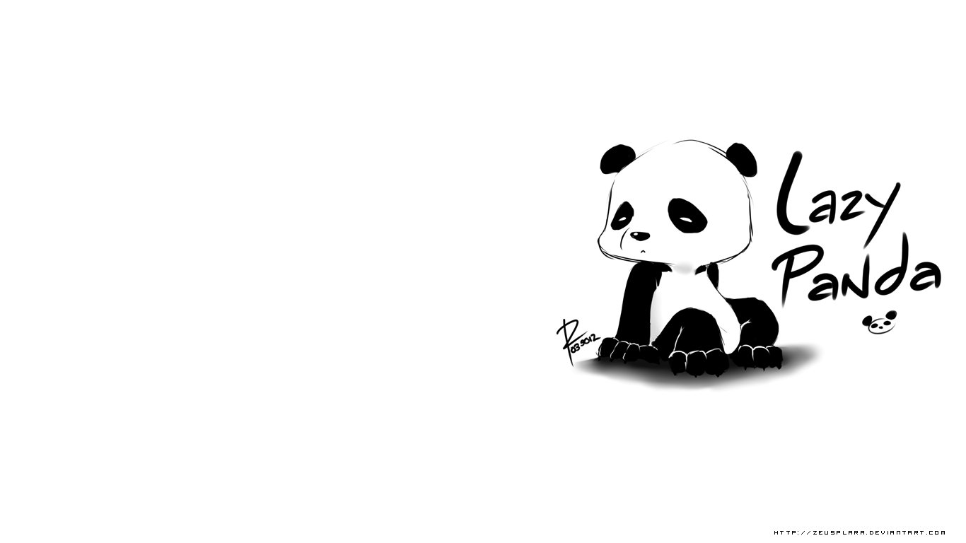 Gudang Gambar Kartun Panda Hitam Putih | Phontekno