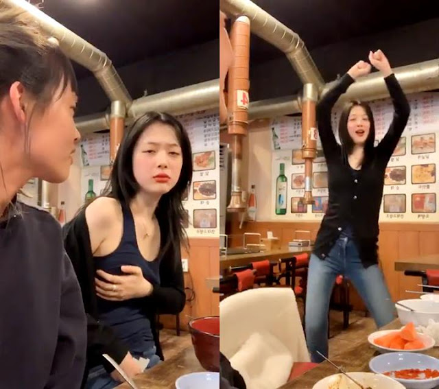 Sulli Live Instagram When You Are Drunk And Without A Bra, I Feel Upset