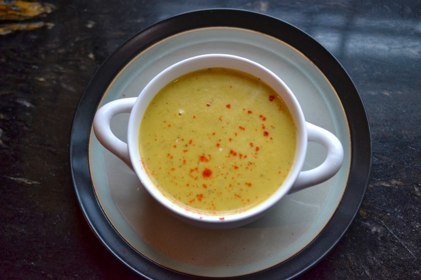 Greedy Girl Pumpkin Coconut Leek soup