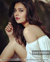 divya drishti serial actress mansi srivastava hot photo, mansi srivastava has a curvy body in white sexy wear almost nude.