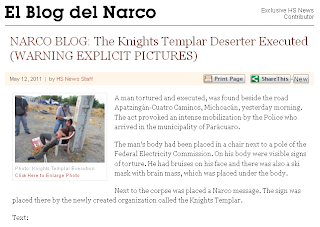 NARCO BLOG- The Knights Templar Deserter
