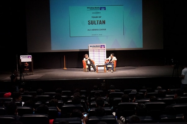 'Humble, honest, highly spirited Director of the super-hit film Sultan, Ali Abbas Zafar, delivers an impressive masterclass to 300 students at Whistling Woods International' 'Humble, honest, highly spirited Director of the super-hit film Sultan, Ali Abbas Zafar, delivers an impressive masterclass to 300 students at Whistling Woods International'