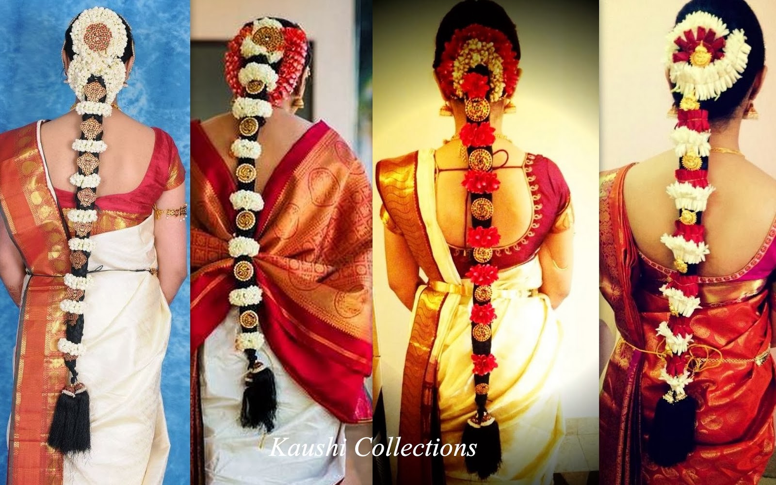 Sparkling Fashion South Indian bridal hair accessories, Jada billalu