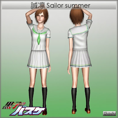 My Sims 3 Blog: Sailor Summer Dress by YSstudio