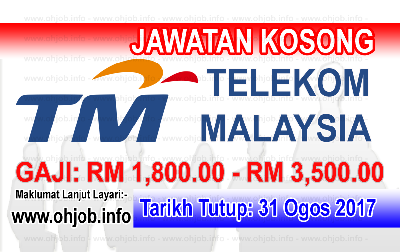 Jawatan Kerja Kosong Telekom Malaysia Berhad - TM logo www.ohjob.info ogos 2017
