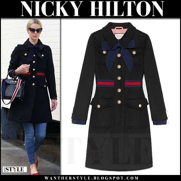 gucci navy coat