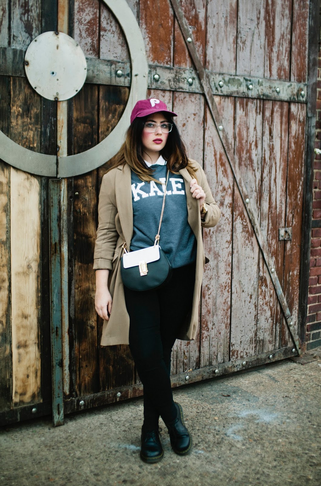 Kale Sweatshirt Philadelphia, fashion, blogger, E.M., Ricchini, Chloe, Drew, Bag, black, white