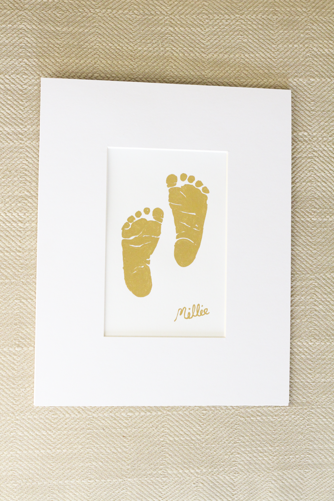 They Call Me Smudge Gold Leaf Baby Foot Print SoSmithy Design Giveaway