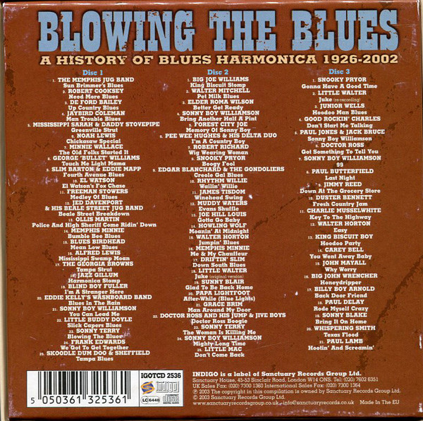 egroj world VA • A History Of Blues Harmonica 19262002