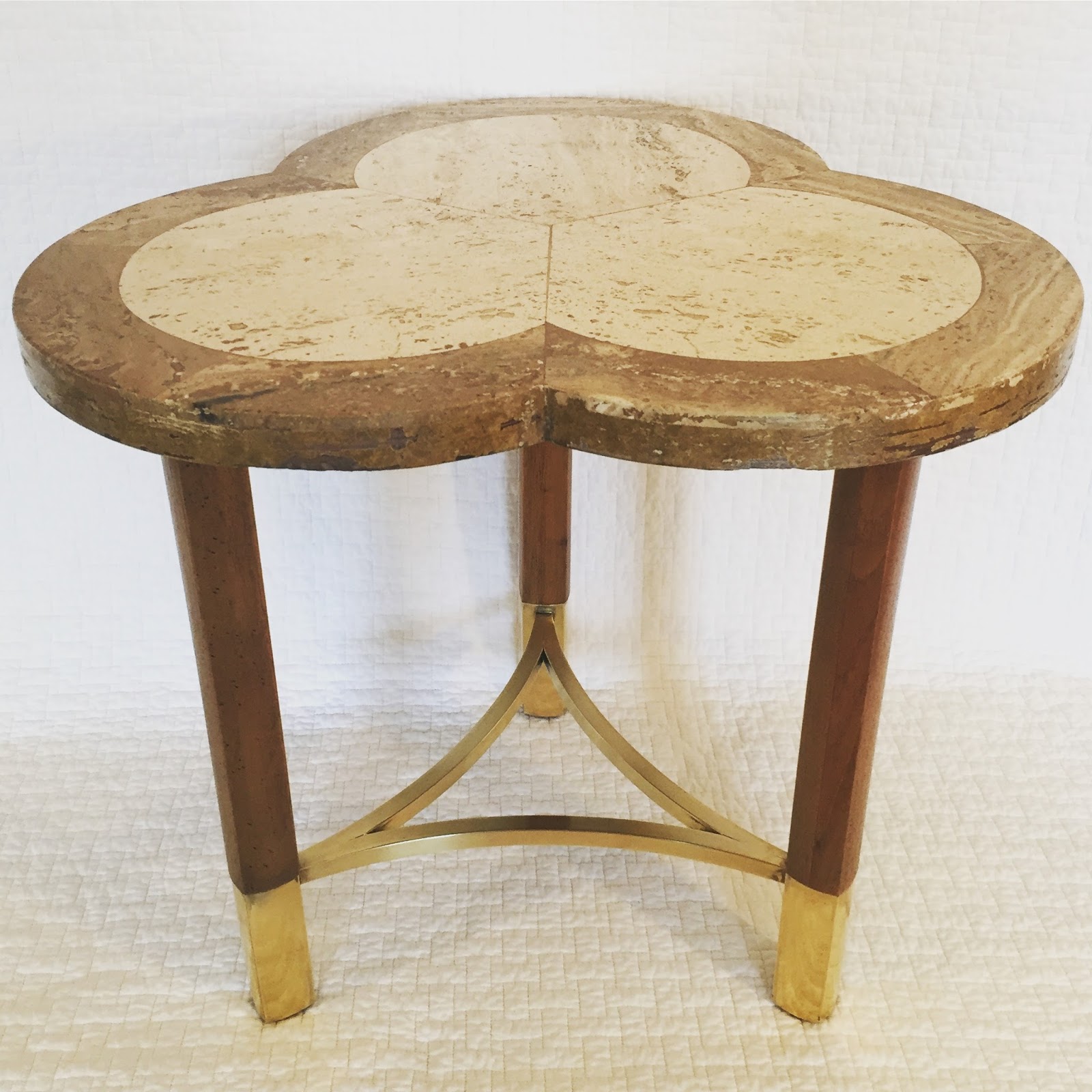 Era Antiques Mid Century Modern (1950s60s) Clover Shaped Side Table