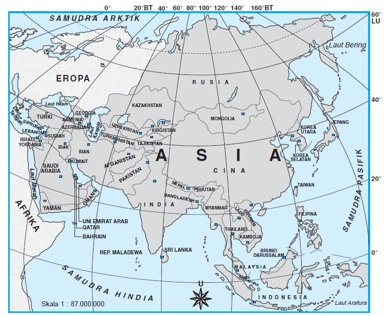 Letak Geografis Benua Asia Dan Penjelasan Lengkap Tata Ruang Nasional ...