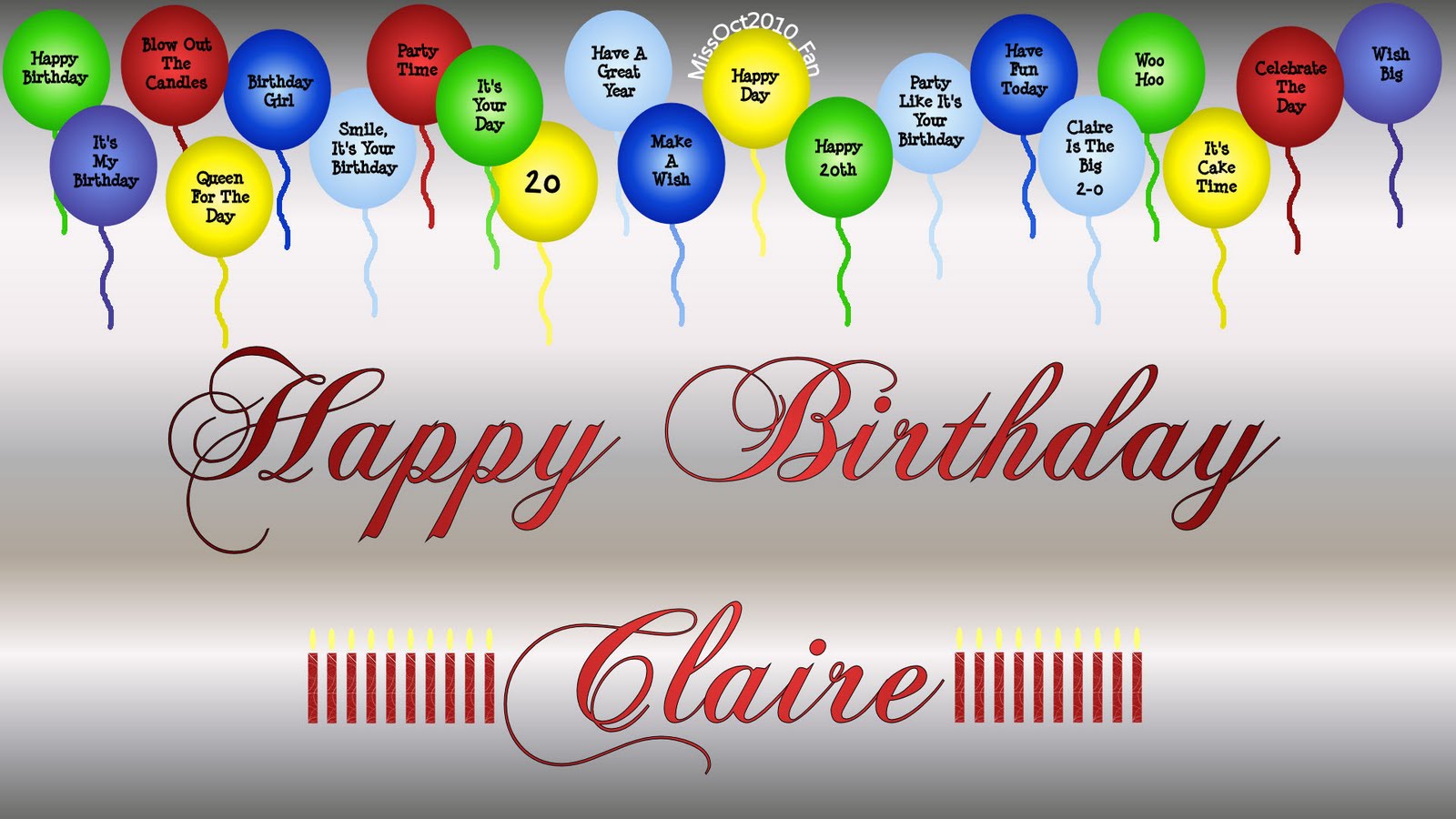 5/25/2011 Happy Birthday, Claire Sinclair!!! | wallpaper