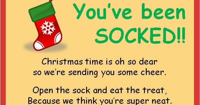 Durable Armor: Xmas SOCKING photo relating to You Ve Been Socked Printable identified as Highly effective Armor: Xmas SOCKING