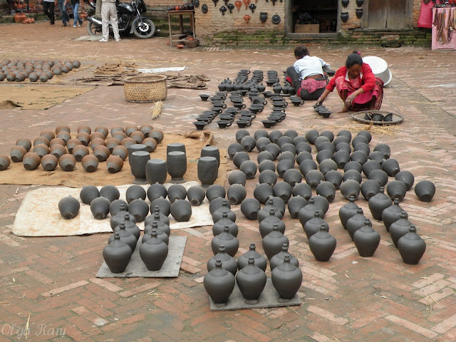 Pottery in Bhaktapur, Nepal