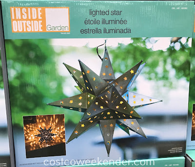 Add some character and decor to your home with the Inside Outside Garden LED Star Light