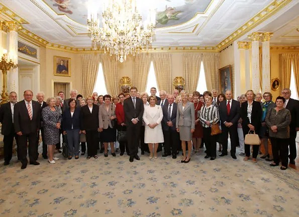 Grand Duchess Maria Teresa held a reception for Red Cross volunteers at Grand Ducal Palace. Princess Stephanie