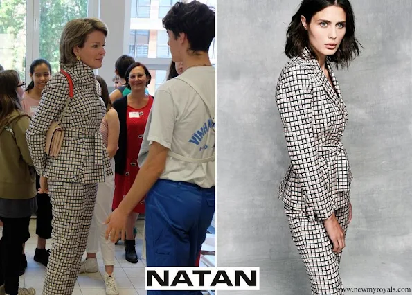 Queen Mathilde wore Natan pantsuit Natan Collection