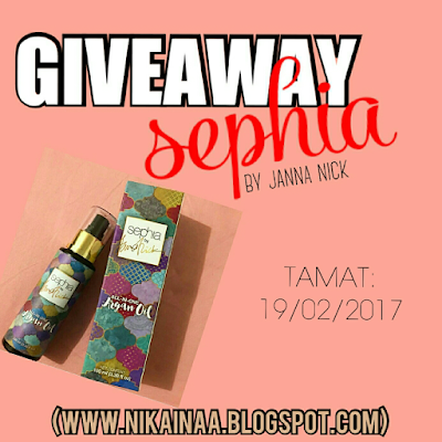 giveaway blogger, blogger Malaysia, Sephia by Janna Nick, giveaway Nik Ainaa