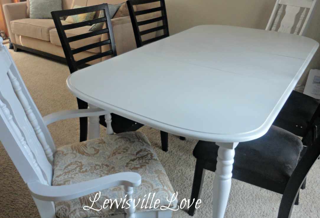 Lewisville Love A White Painted Table!