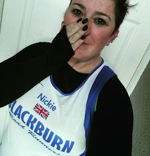 Fitbitches : Joining A Running Club Fitbitches : Joining A Running Club - Nickie in Blackburn Road Runners vest