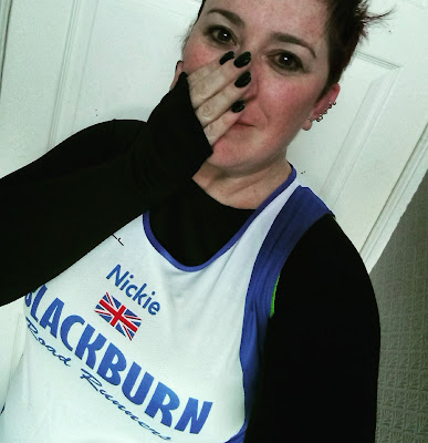 Fitbitches : Joining A Running Club - Nickie in Blackburn Road Runners vest 