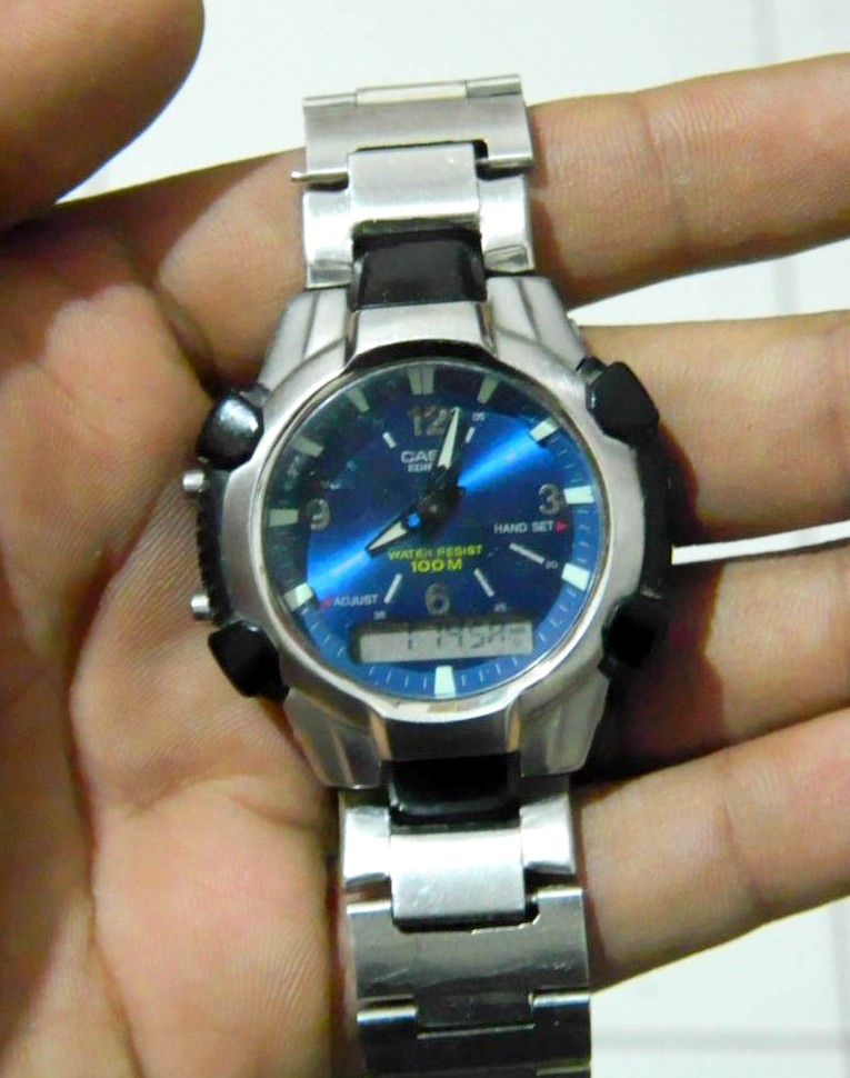 jam edifice casio wr 100m