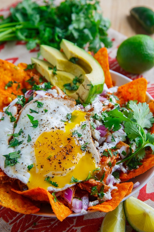 Cheese Tortilla Chip Chicken Enchilada Chilaquiles