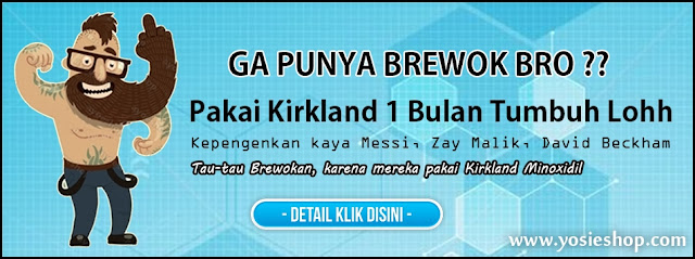 Kirkland Minoxidil Obat Penumbuh Rambut Kumis Jenggot dan Brewok