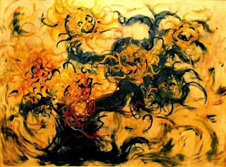 Lukisan Lima Buah Bunga Matahari Affandi