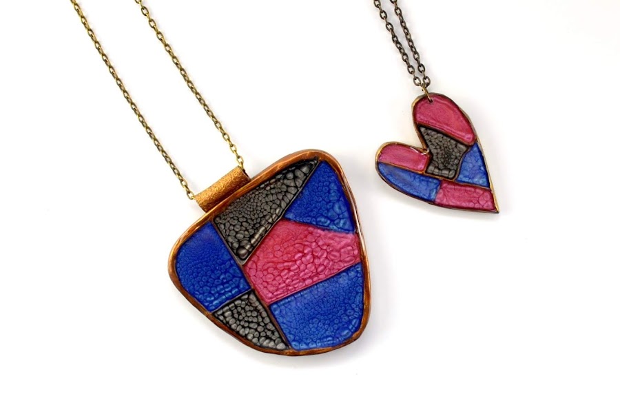 faux cloisonne polymer clay