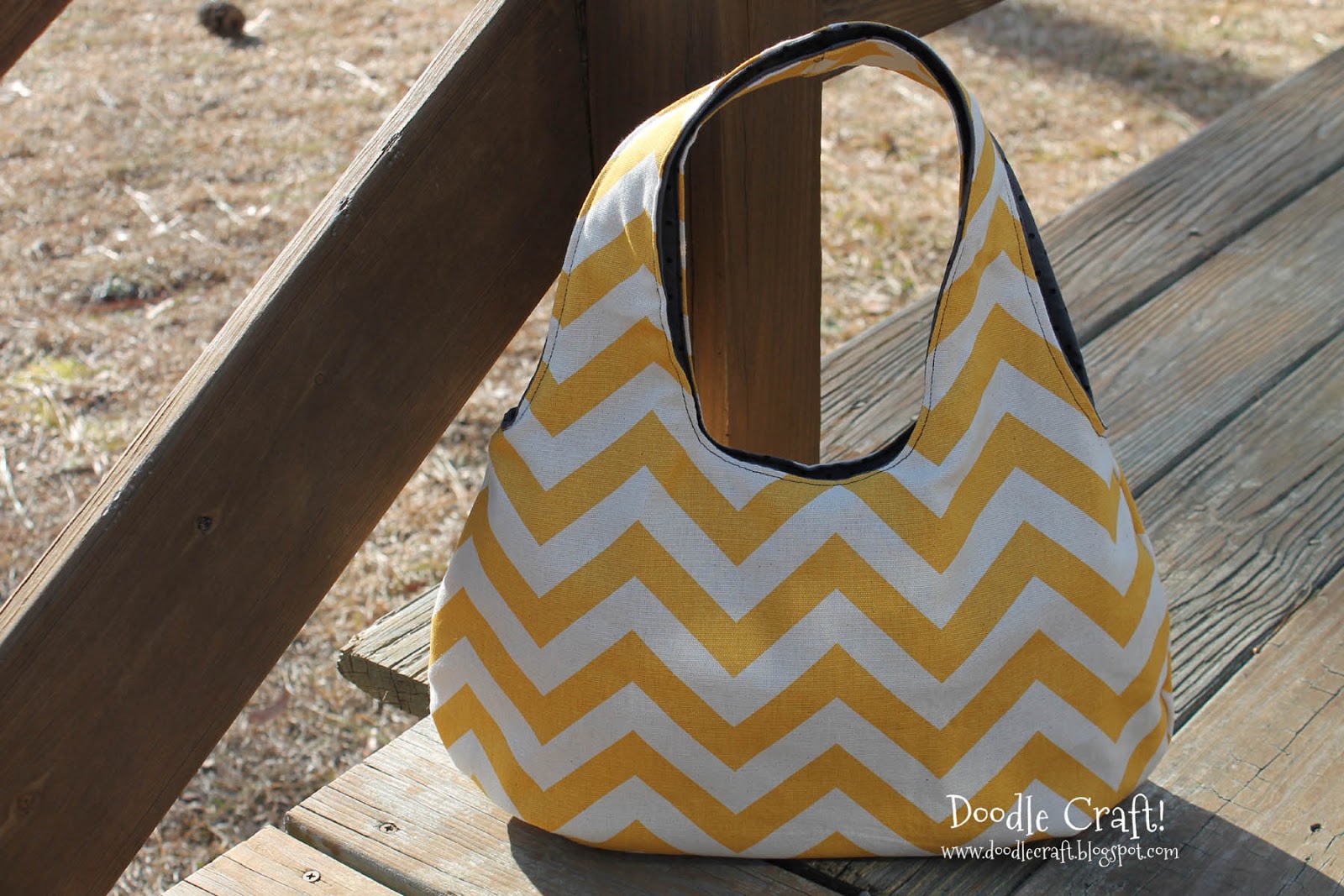 Brown Leather Shoulder Bag with Chevron Print Cotton Lining - Sea Green  Nest