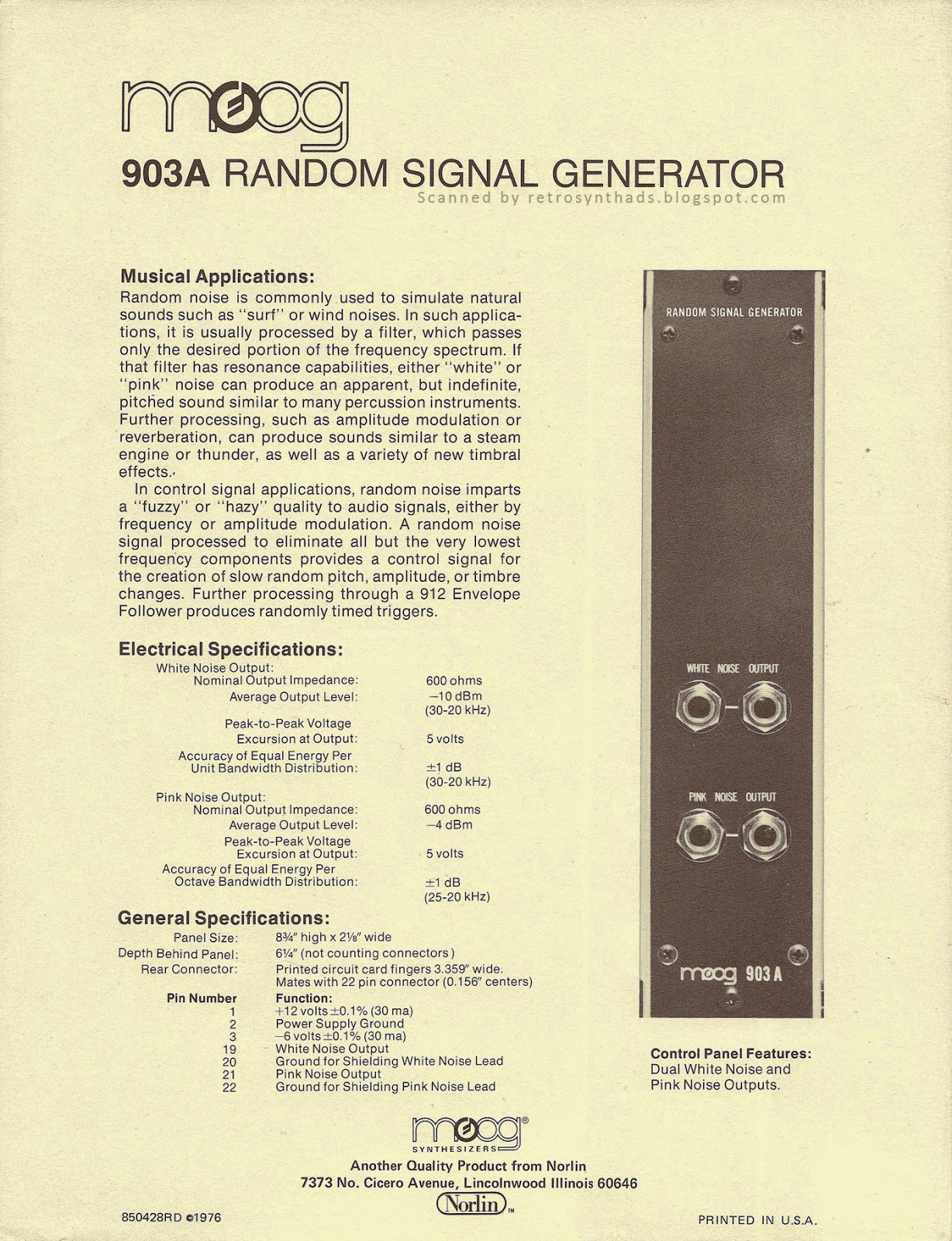 BEHRINGER ベリンガー 903A RANDOM SIGNAL アナログノイズジェネレーターモジュール ピアノ・キーボード | uig