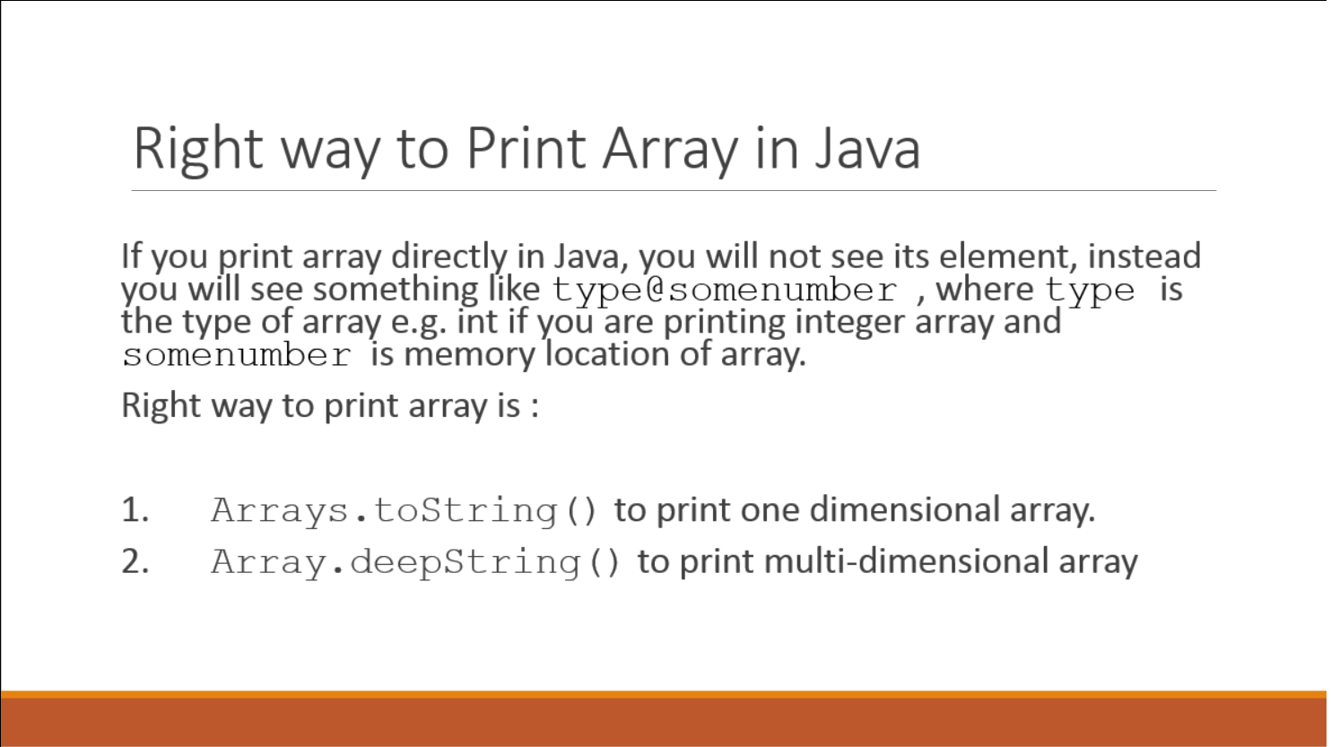 to Print Array with elements in Java? [Solution + Example]