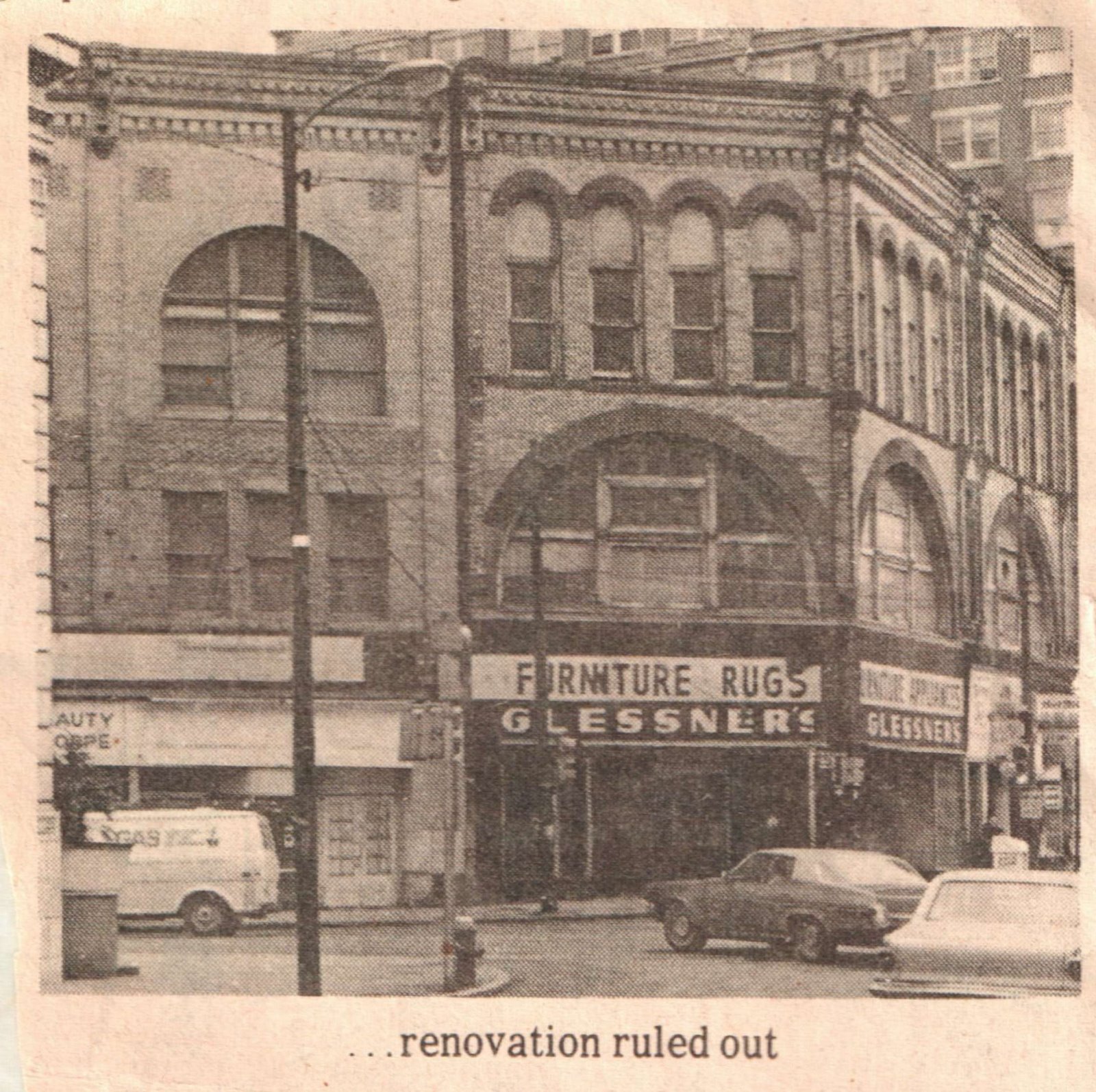 Vintage Johnstown Glessner's Furniture abt 1971