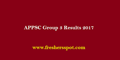 APPSC Group 3 Results 2017
