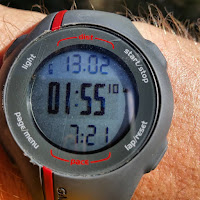 Watch time:  1:55 for half-marathon