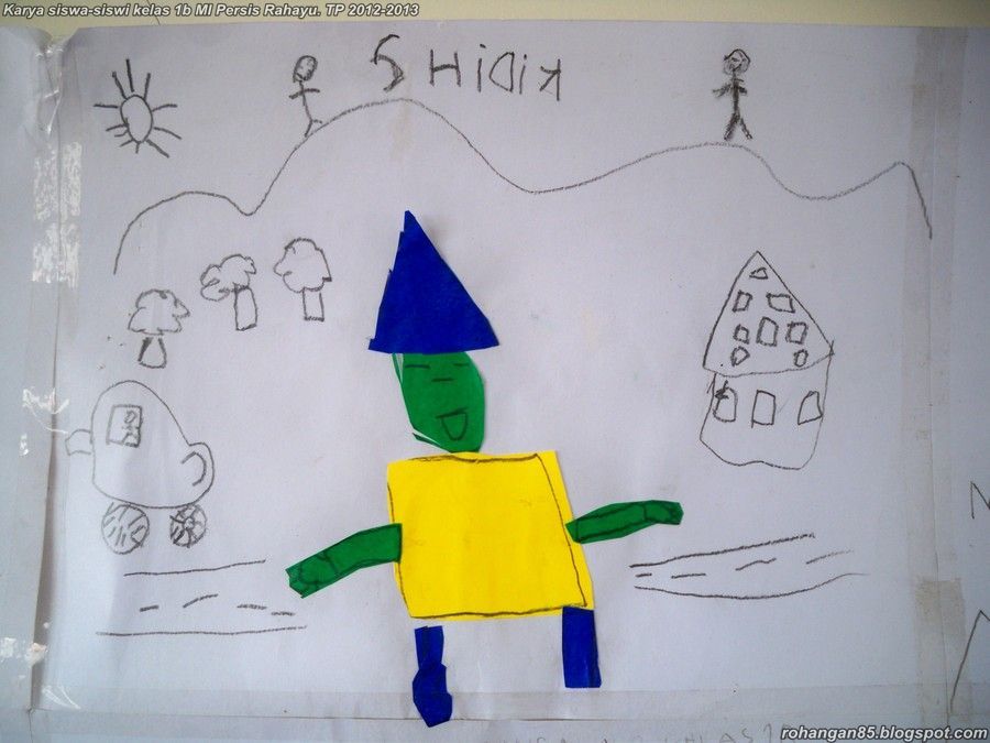 Menggunting dan Menempel Gambar Orang-orangan - Rohangan DalapanLima ( 85 )