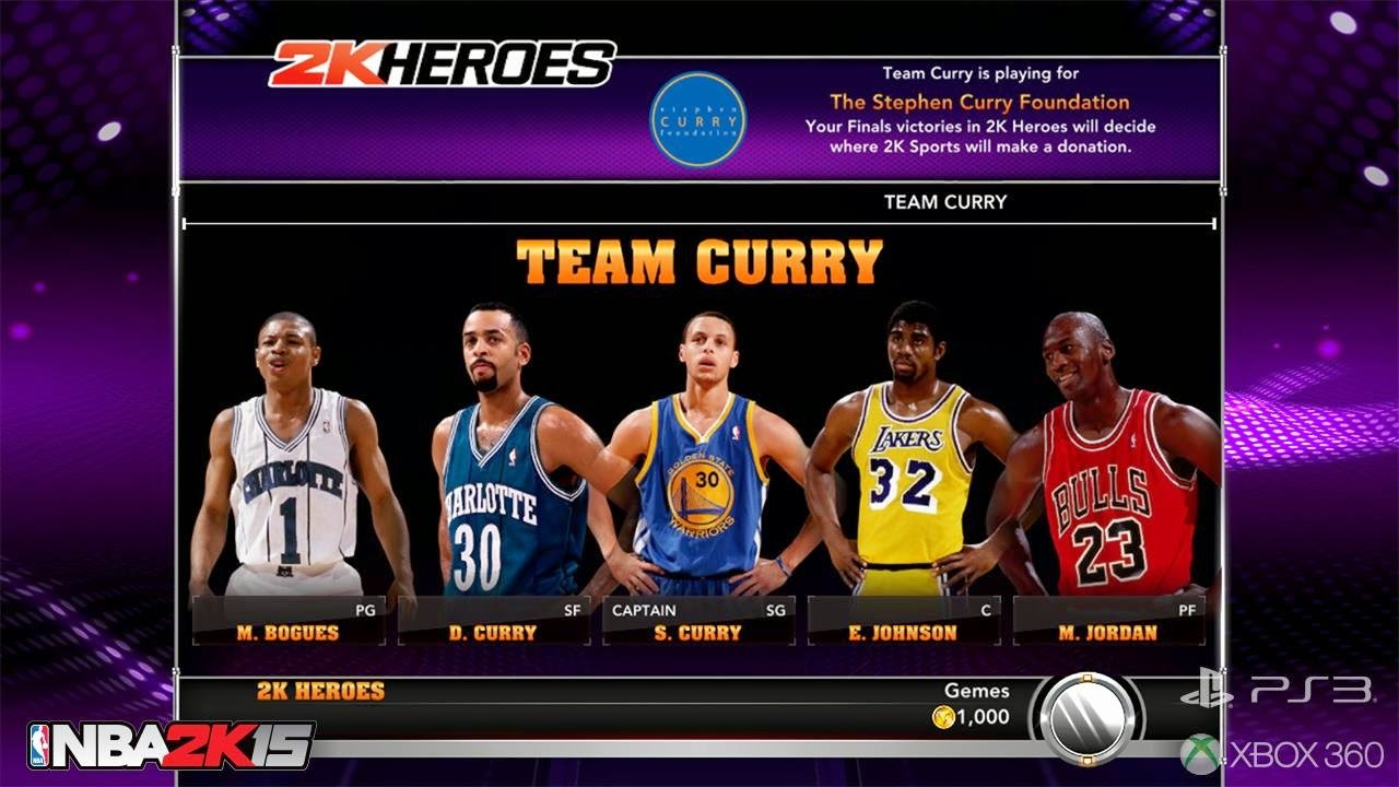 Team Curry - NBA 2K15 2K Heroes Mode