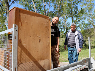 Happy that it is safely onboard the trailer Happy that it is safely onboard the trailer