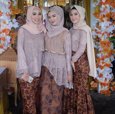 gamis batik kombinasi brokat untuk remaja gamis batik kombinasi brokat untuk remaja
