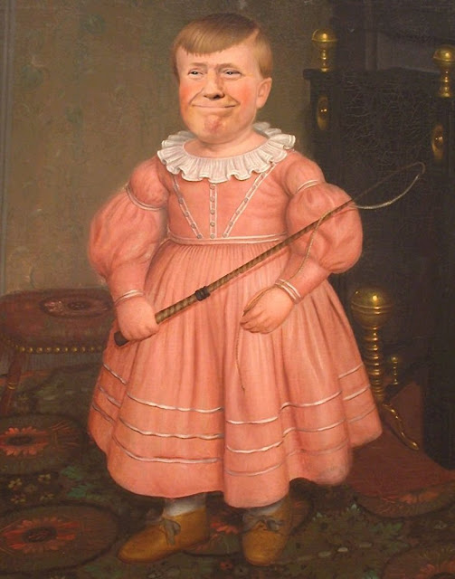 Donald Trump as Young Boy in Pink
