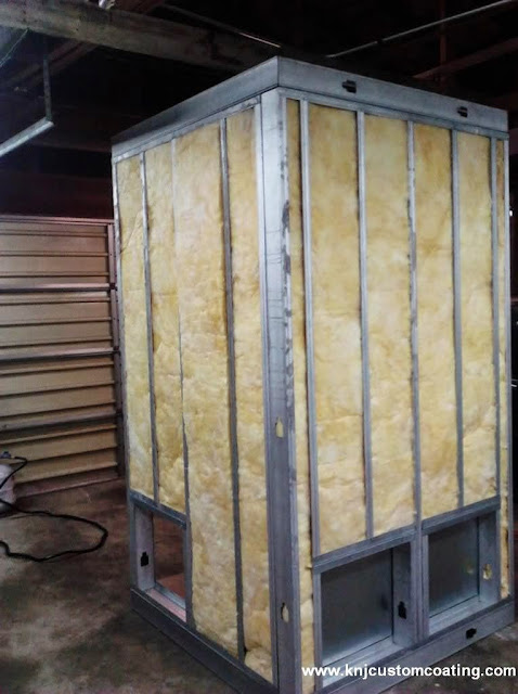 Powder coating oven insulation